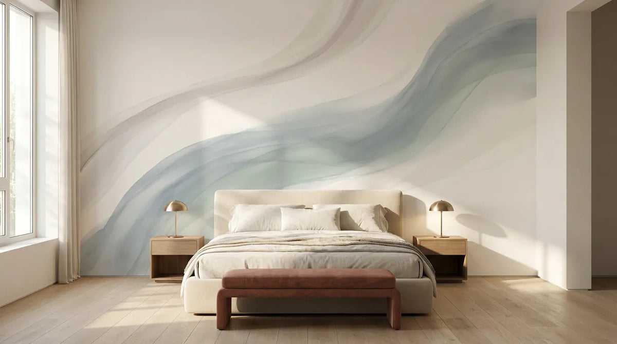 Chambre décorée avec le papier peint panoramique Eloa