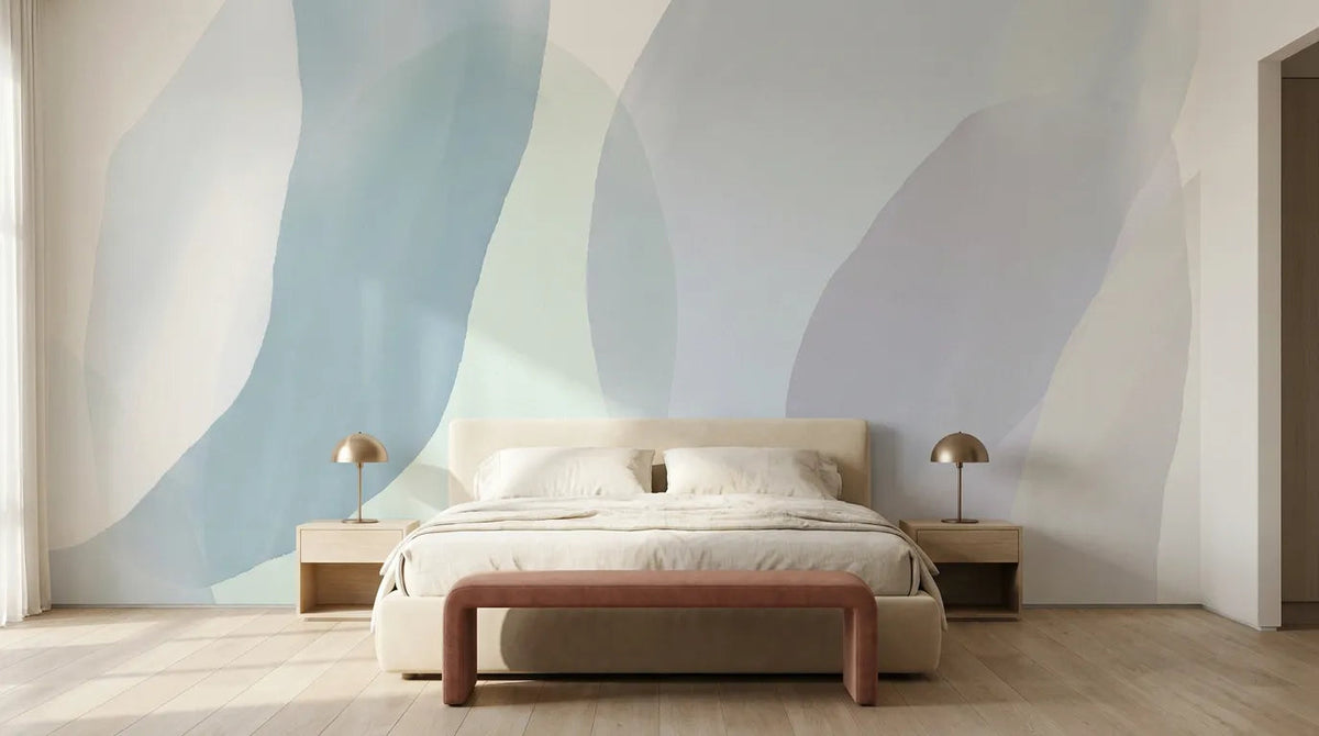 Chambre décorée avec le papier peint panoramique Luma