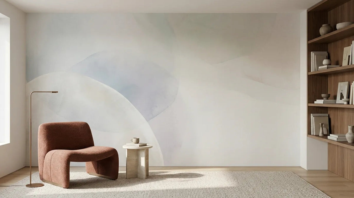 Bibliothèque décorée avec le papier peint panoramique Niva
