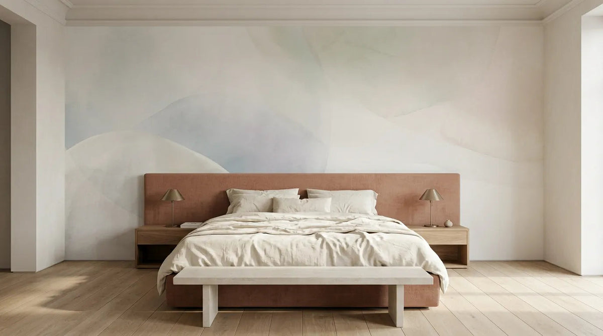 Chambre décorée avec le papier peint panoramique Niva