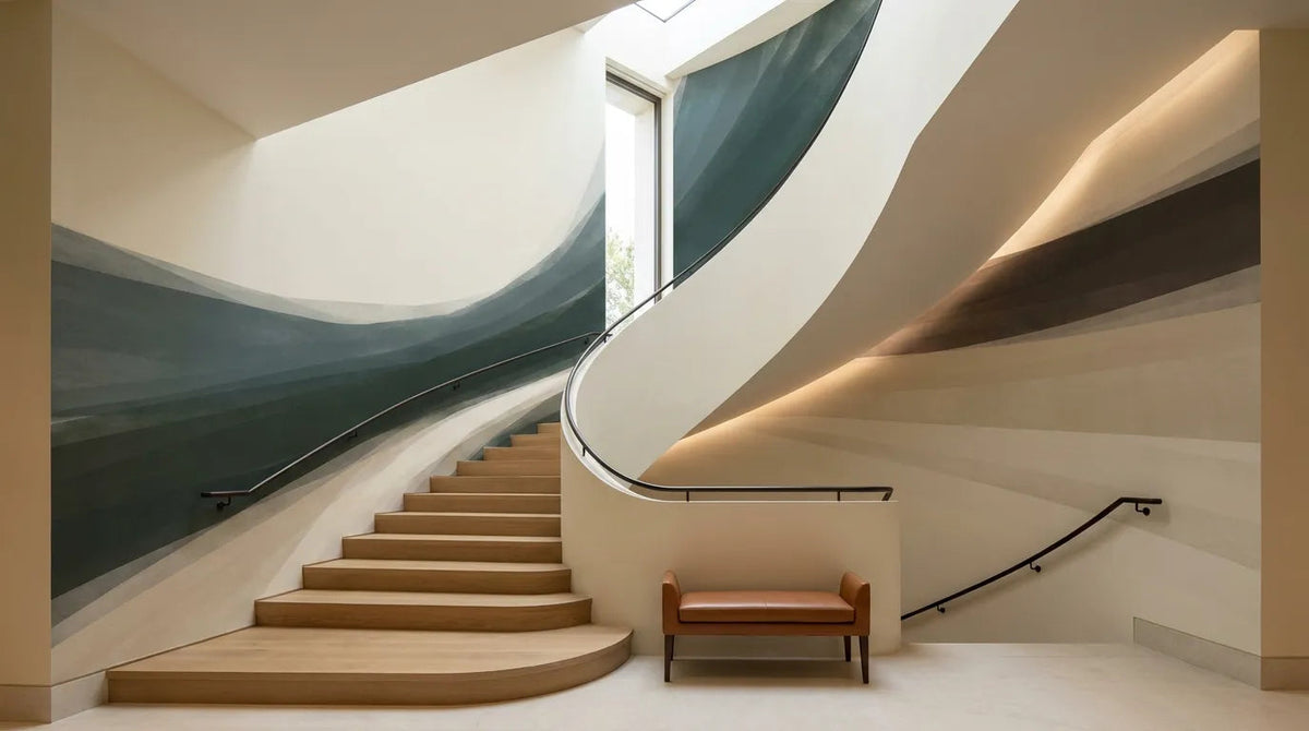 Papier peint panoramique Riva près d’un escalier