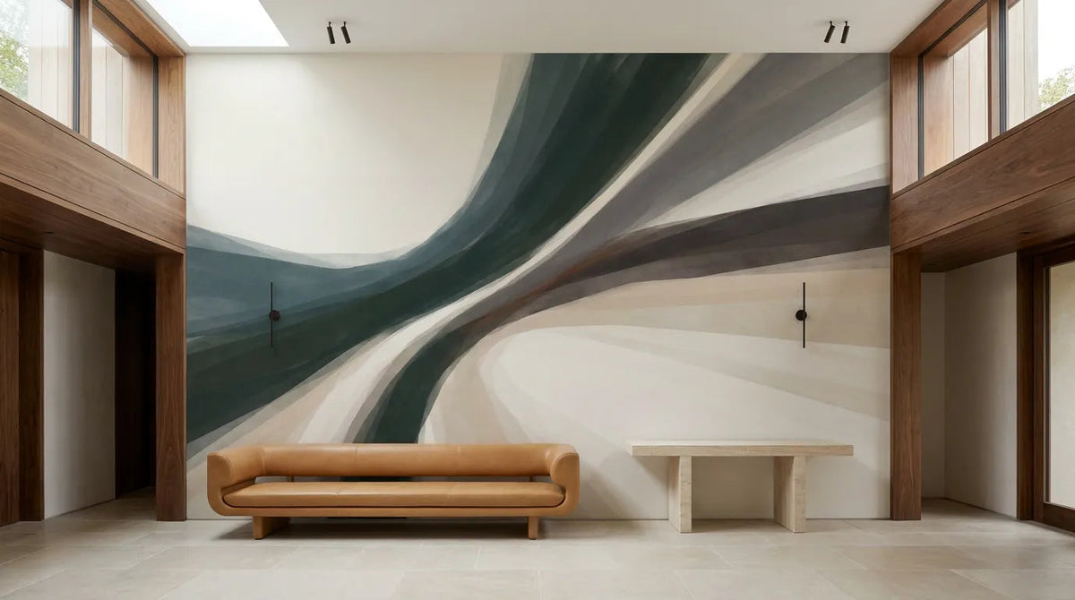 Papier peint panoramique Riva dans un salon