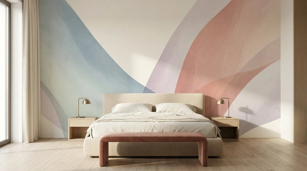 Chambre décorée avec le papier peint panoramique Sola
