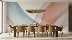 Salle à manger avec le papier peint panoramique Sola